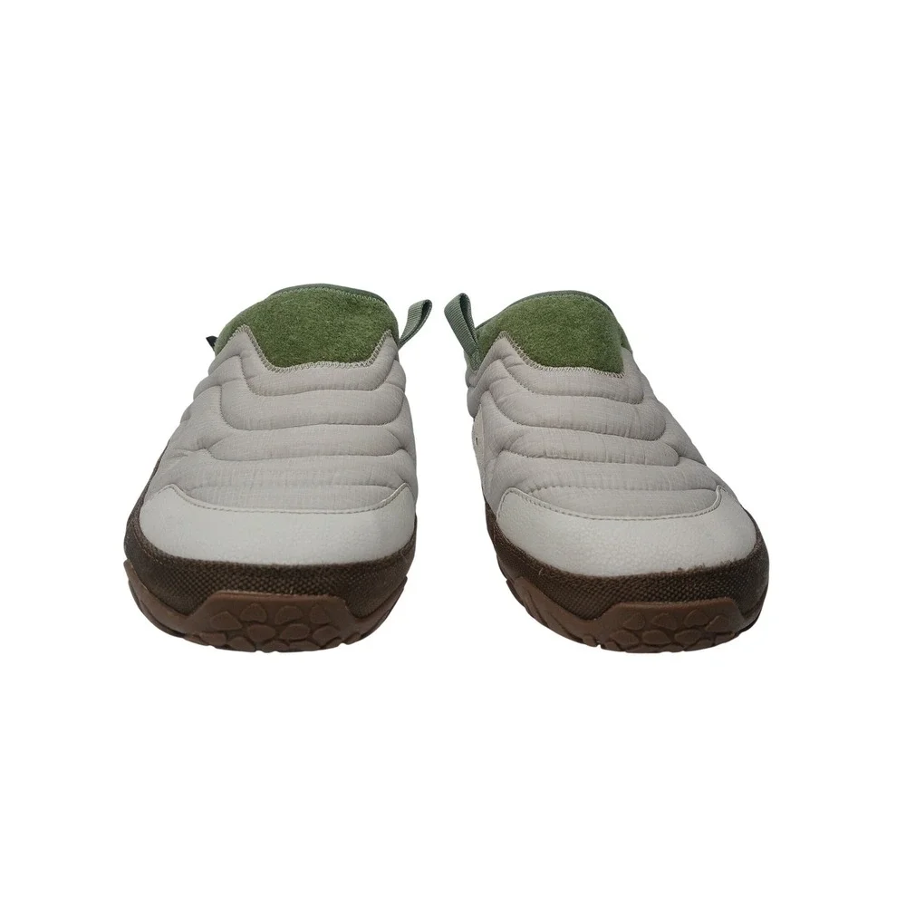 Teva ReEmber Terrain Mens 11 Tan Green Quilted Slip On Camping Mules 1129596